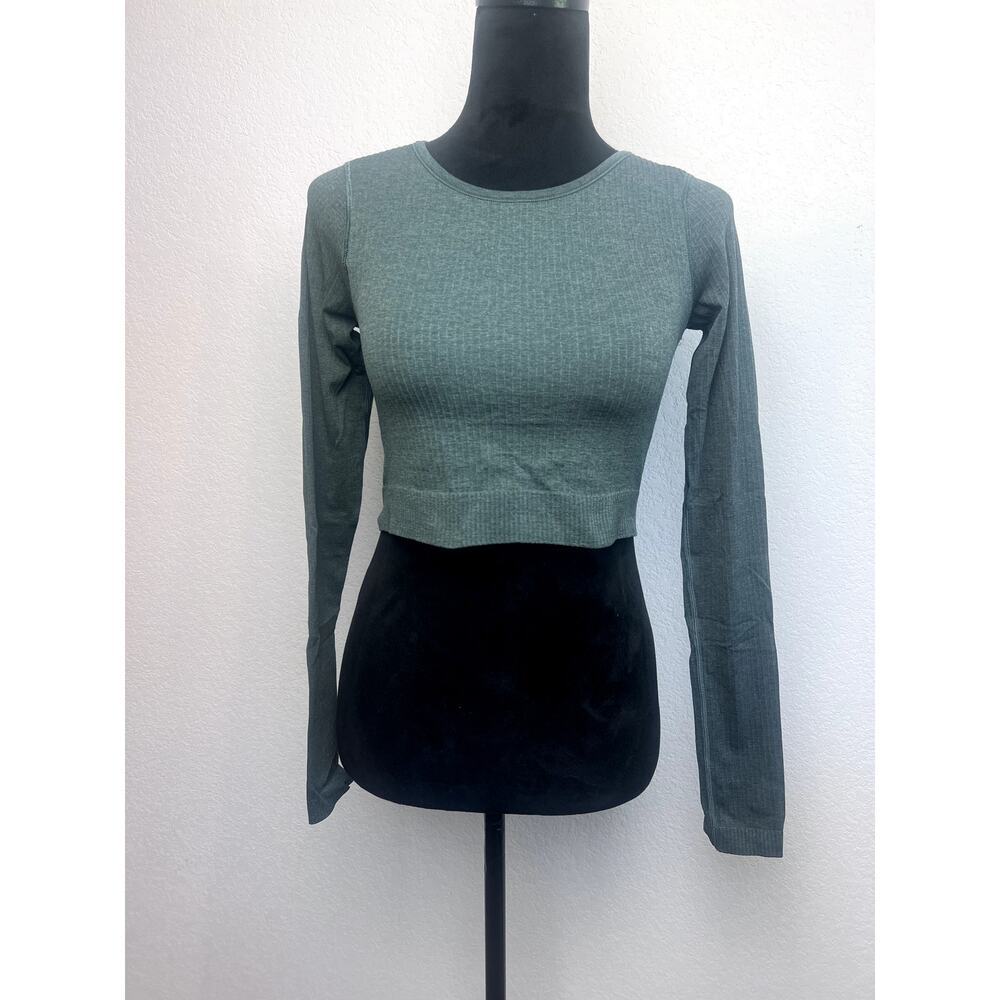 Lululemon Ebb to Street Ribbed Crop Long Sleeve Top Size 6